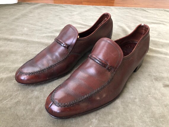 Vintage Bally of Switzerland Dark Brown Burgundy Leather  display picture 1