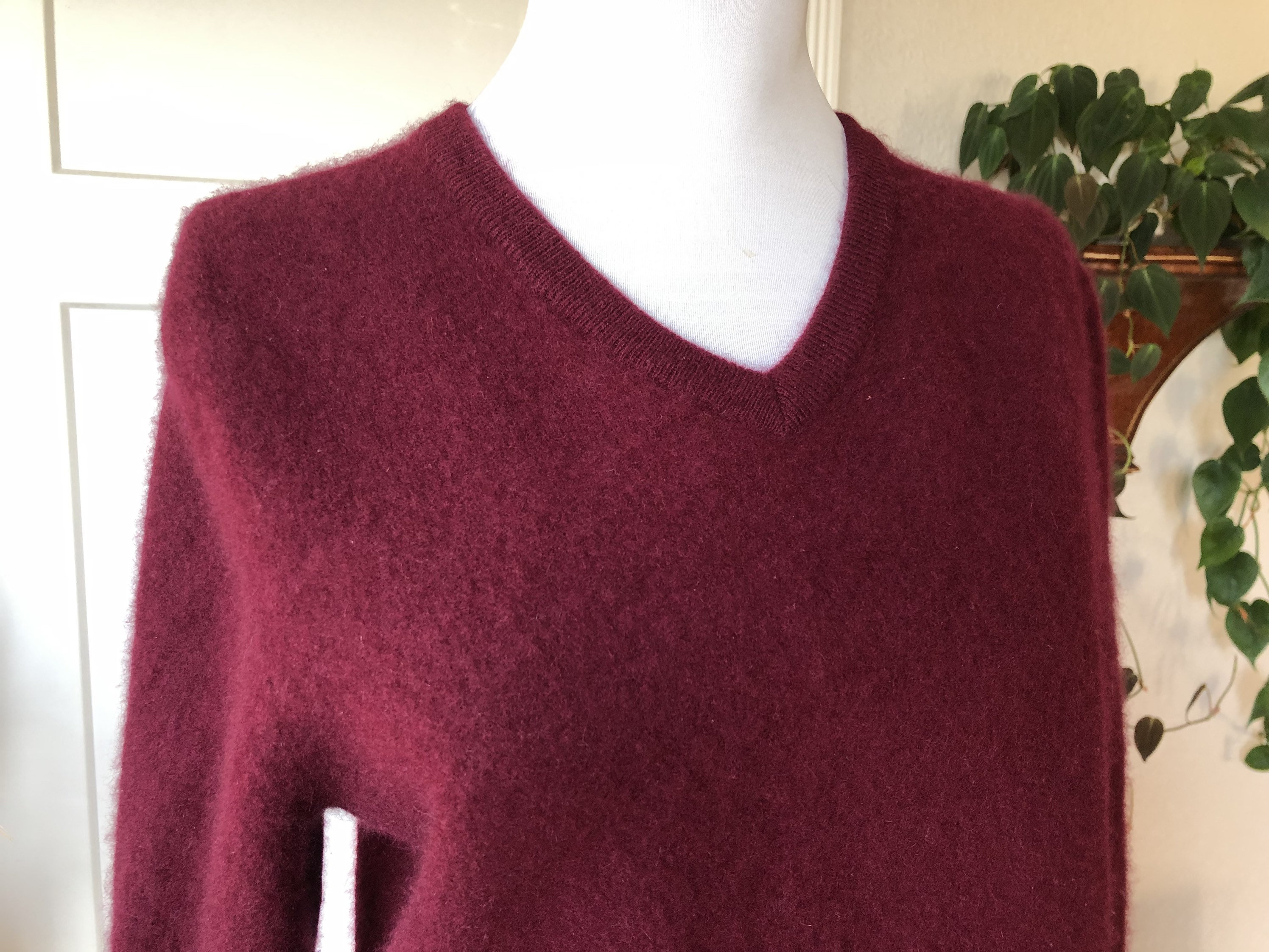 Red Fuzzy Sweater - Etsy