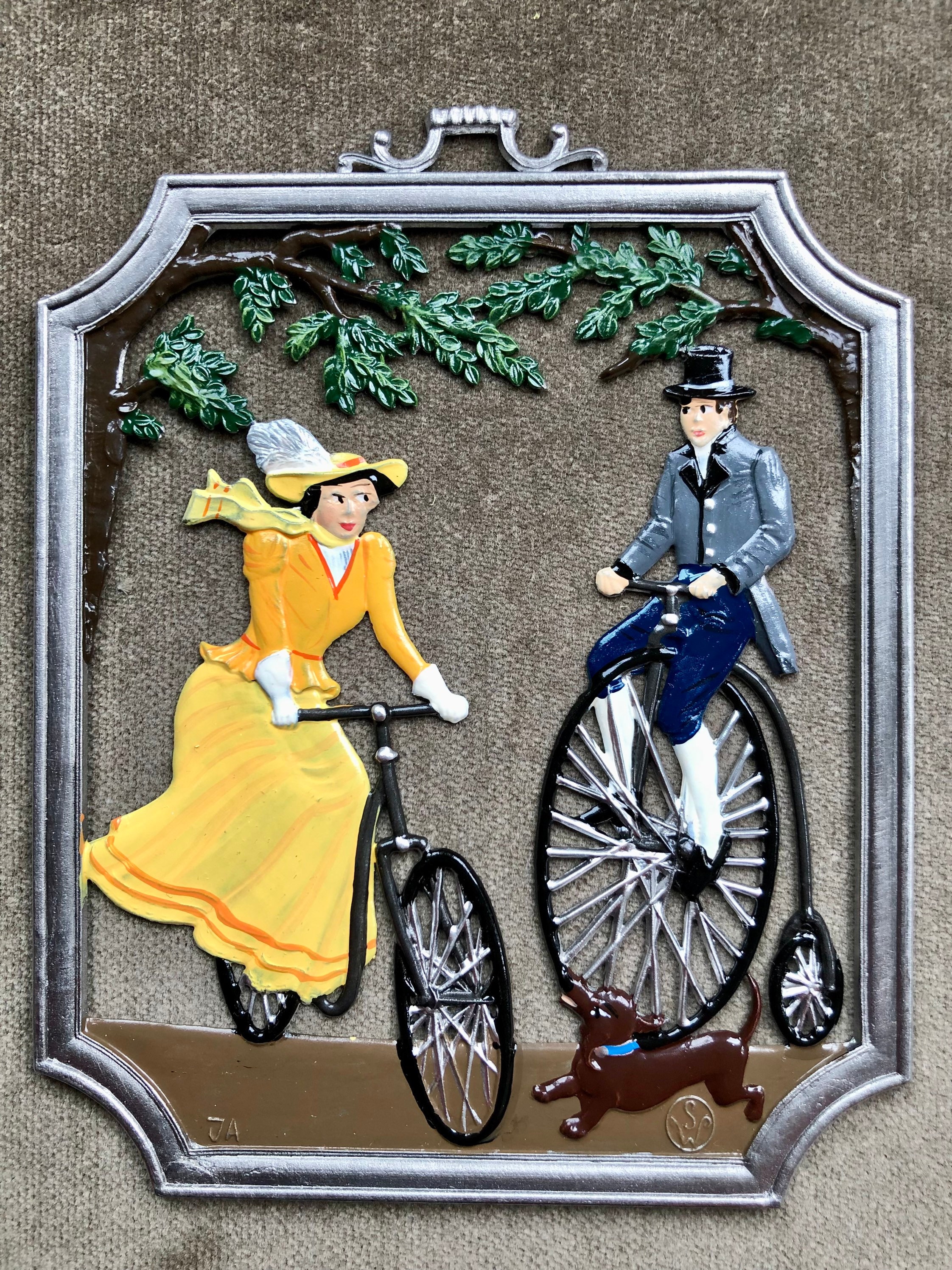 Wilhelm Schweizer Bavarian Pewter Old World Hand Painted Holiday