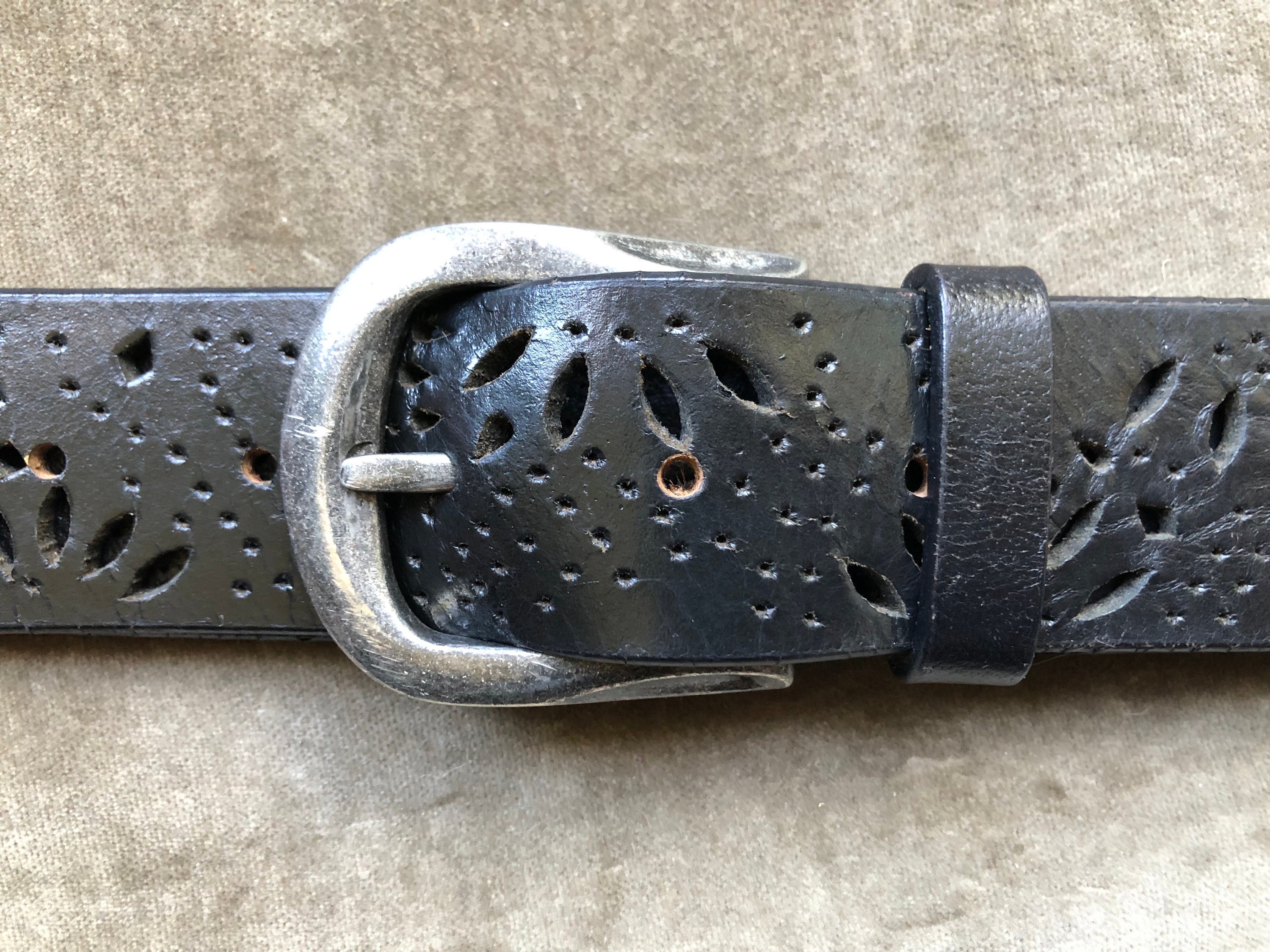 Ceintures cuir vintage ré-ajustable