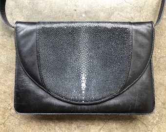 80s Leather Bag - Etsy