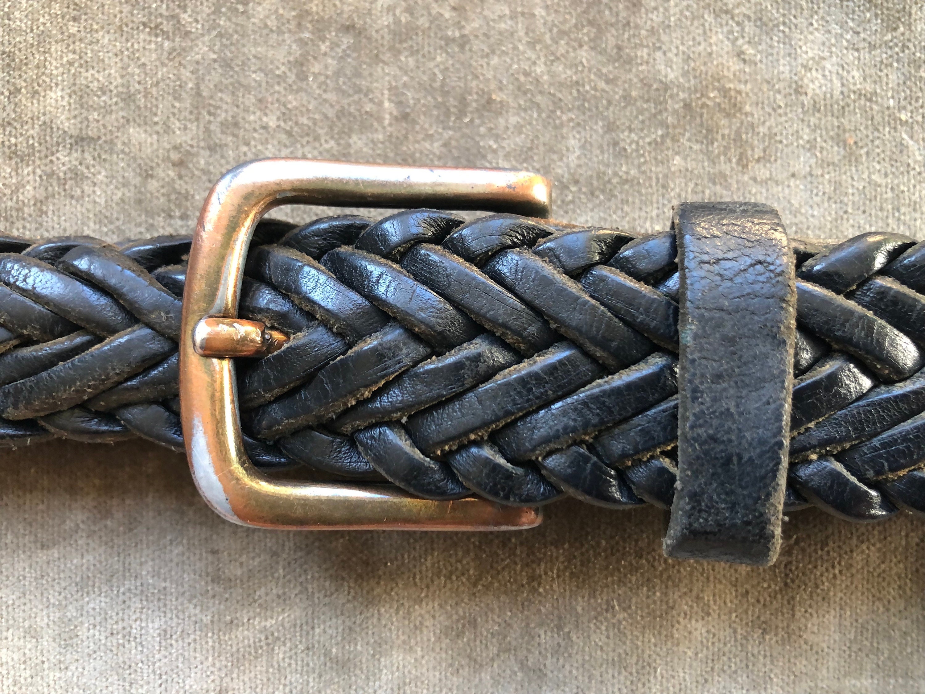 Black Braided Leather Women\'s Belt with Silver and stone Accents Black Western Belt Braided Silver - Etsy main image 2