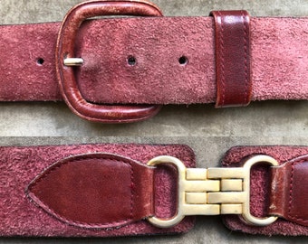 Vintage Yves Saint Laurent Retro Belt Enamel YSL Logo Clamp  display picture 3