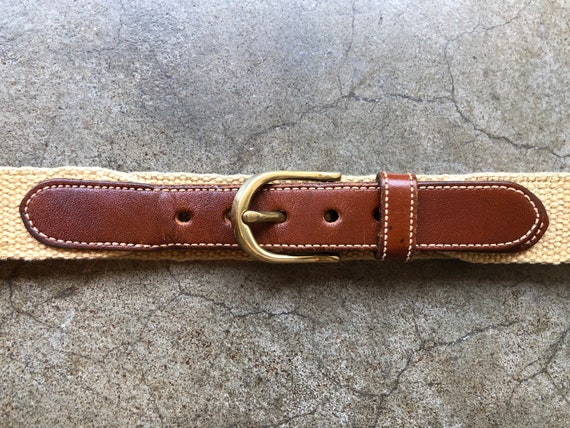 Vintage Dooney & Bourke Braided Leather Belt Dooney & Bourke Ladies Red Woven Brown Leather Belt 26 - Etsy main image 4