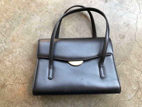 Roberta Di Camerino Soft Smooth Black Leather Ital