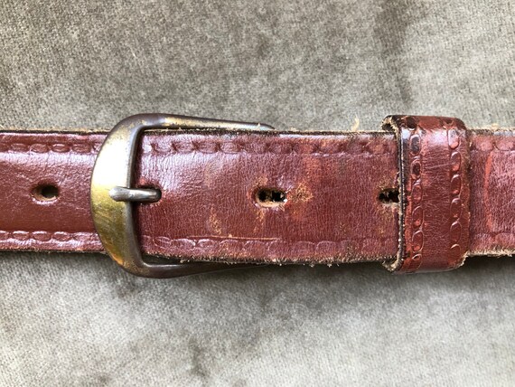 1960s Hickok Leather Belt Vintage Belt, Leather Belt, Hippy Belt, 1960s Belt  main image 3