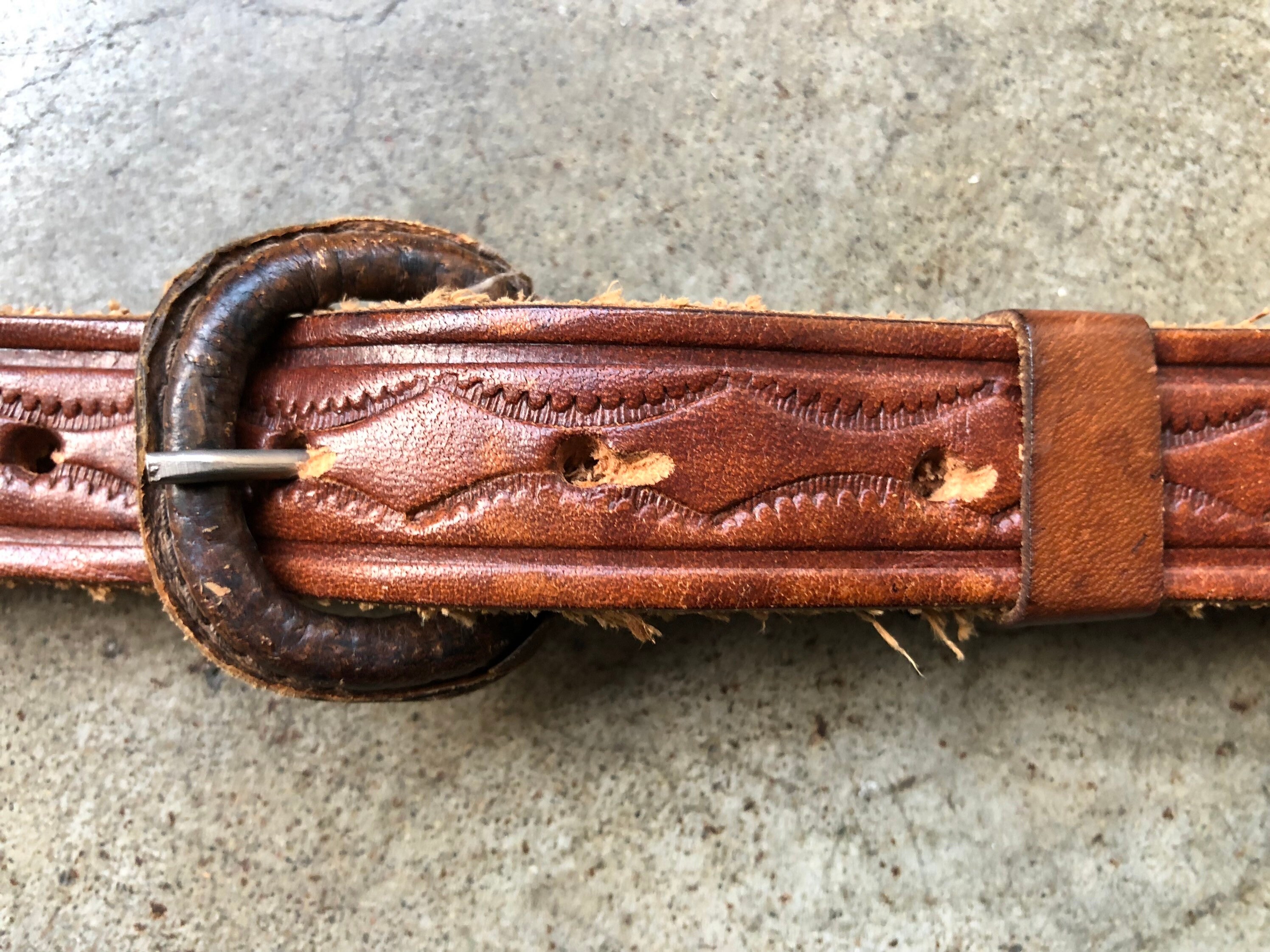 Frame Vintage 100% Leather Slim Belt Brown Preppy Bohemian Used One size Brass Braided Leather Belt: Skinny Tan Brown With Brass Buckle - Etsy main image 3