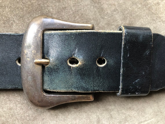 Vintage black clearance belt