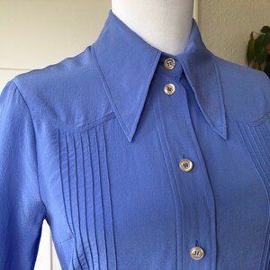 GUCCI Silk Western Yoke Blouse Long Sleeve Button up