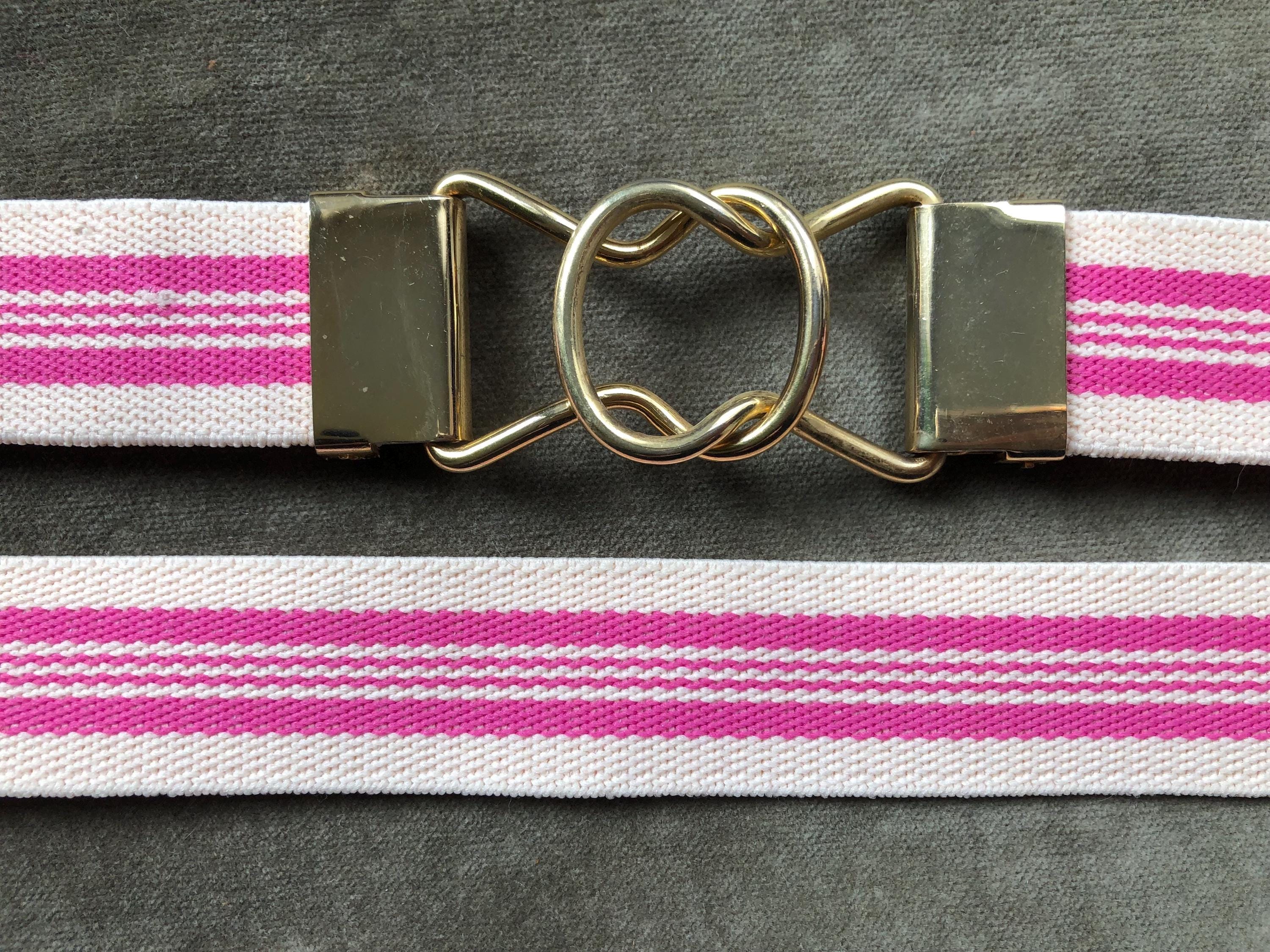 Vintage 80s Woven Fabric Belt Women display picture 2