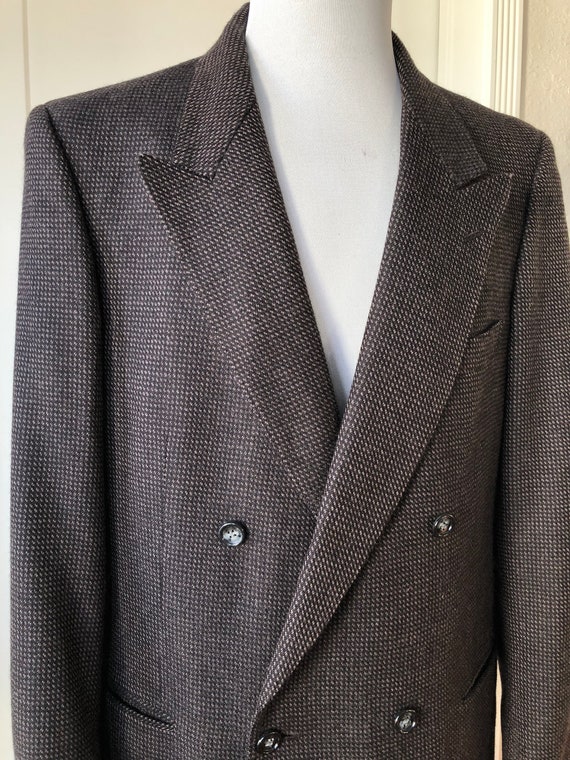 Ravin Italian Wool Double Breasted Sport Coat Siz… - image 3