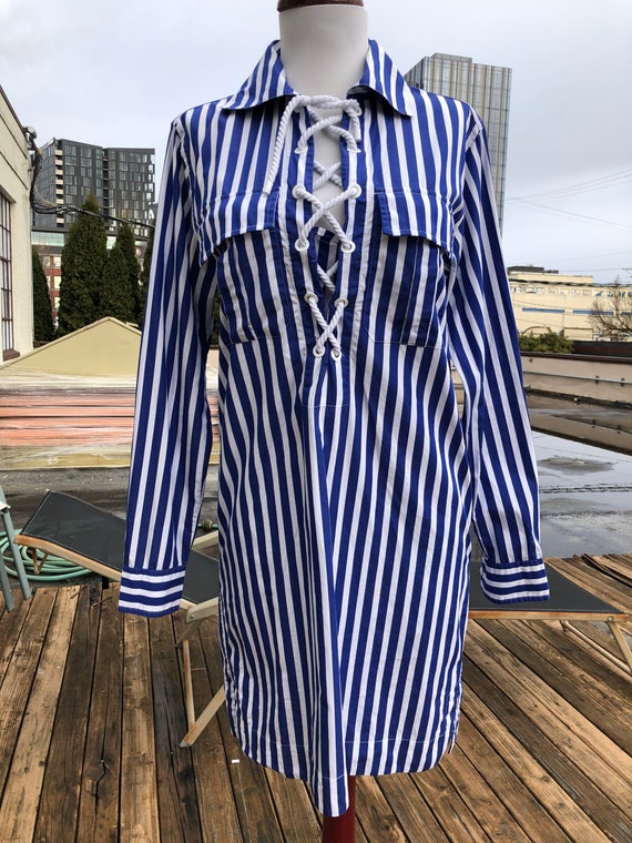 Lauren ralph lauren striped shirt cheap dress