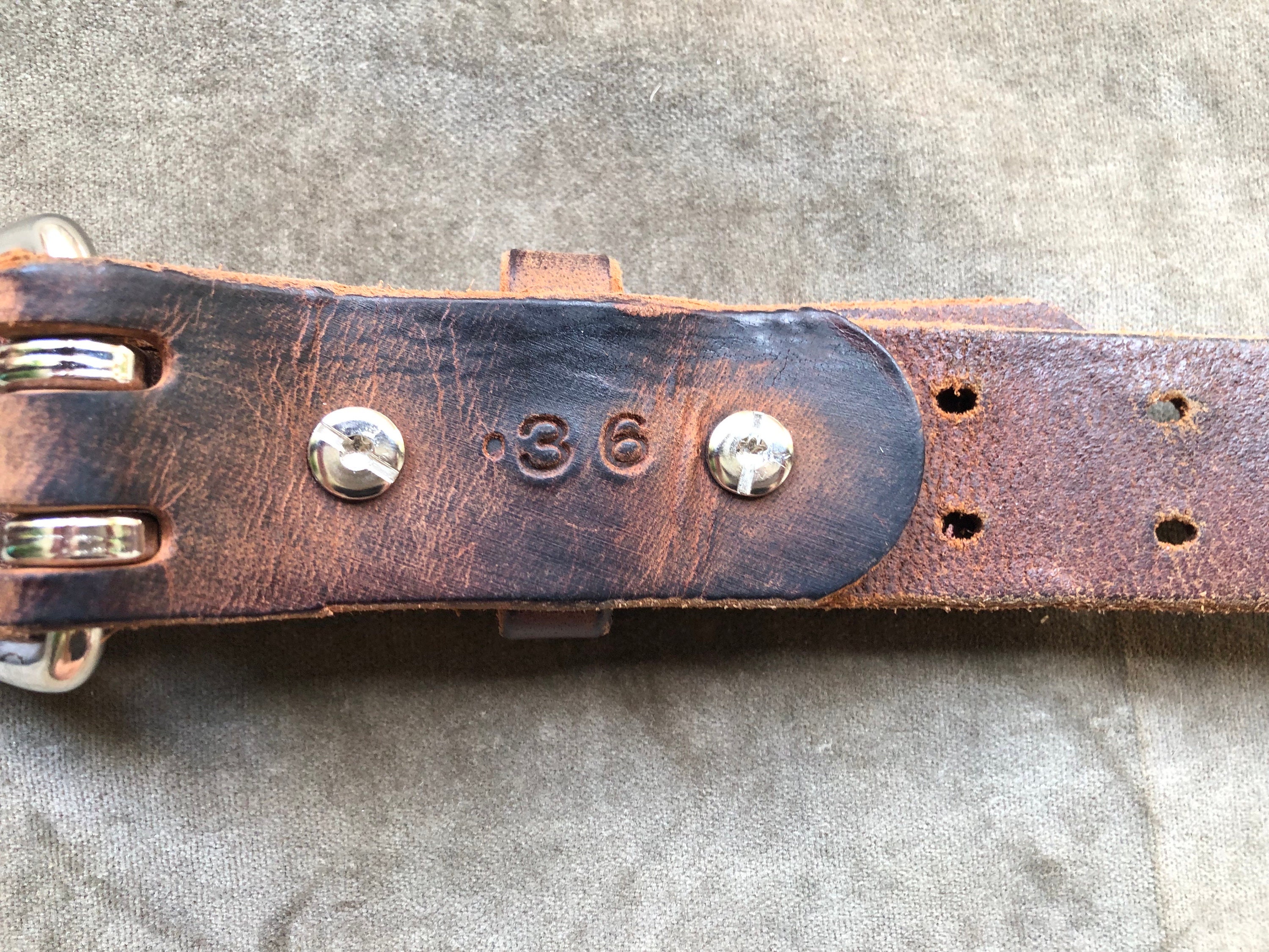 90s Brown Thick Leather Wide Heavy Duty Belt S M L Boho 90s Brown Thick Leather Wide Heavy Duty Belt S M L Boho