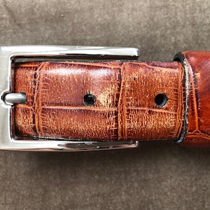 38 Waist Alligator Belt for Men - Etsy display picture 2