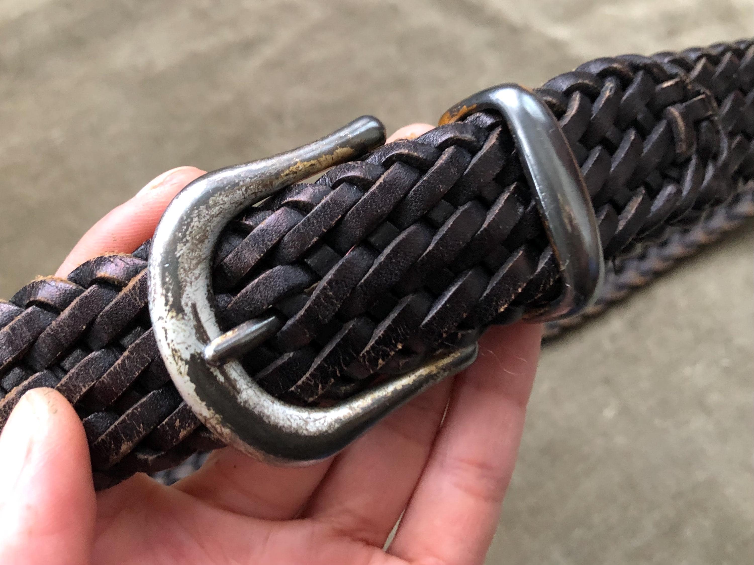 Vintage Black suede leather woven southwestern Festival Wide Belt Large Full Grain Leather Belt for Women Adjustable Fit Premium  main image 2
