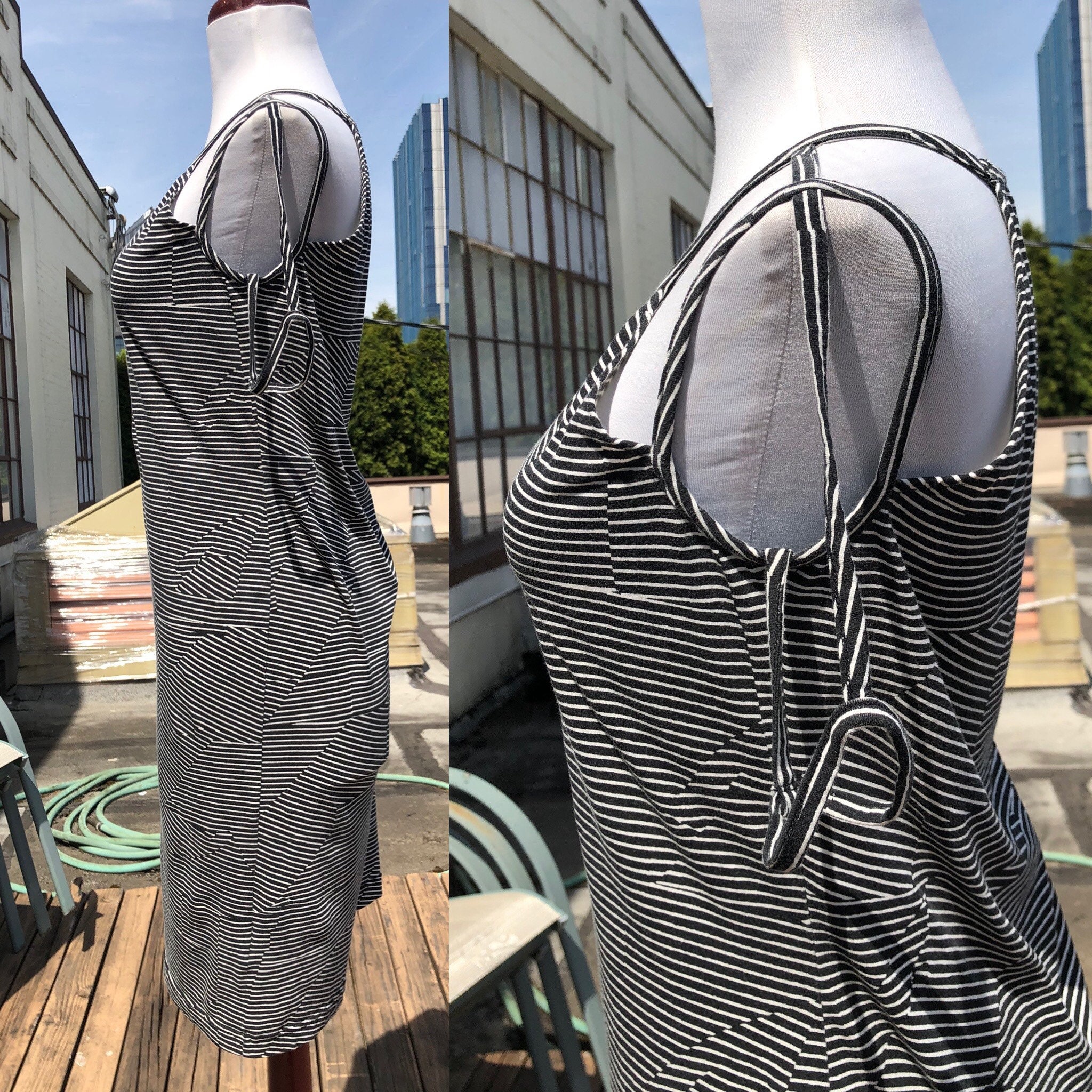MM6 Maison Martin Margiela Soft Thin Knit Striped Black MM6 Maison Martin Margiela Soft Thin Knit Striped Black