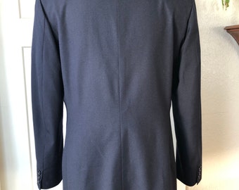 ジャケット・アウター 24ssWool GabardineDouble Breasted Jacket Mens Dark Navy Blue Wool Gabardine Double Breasted Blazer