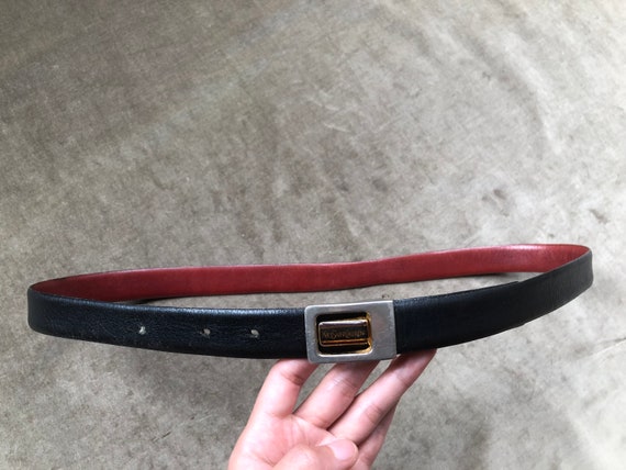 Vintage Yves Saint Laurent Retro Belt Enamel YSL … - image 8