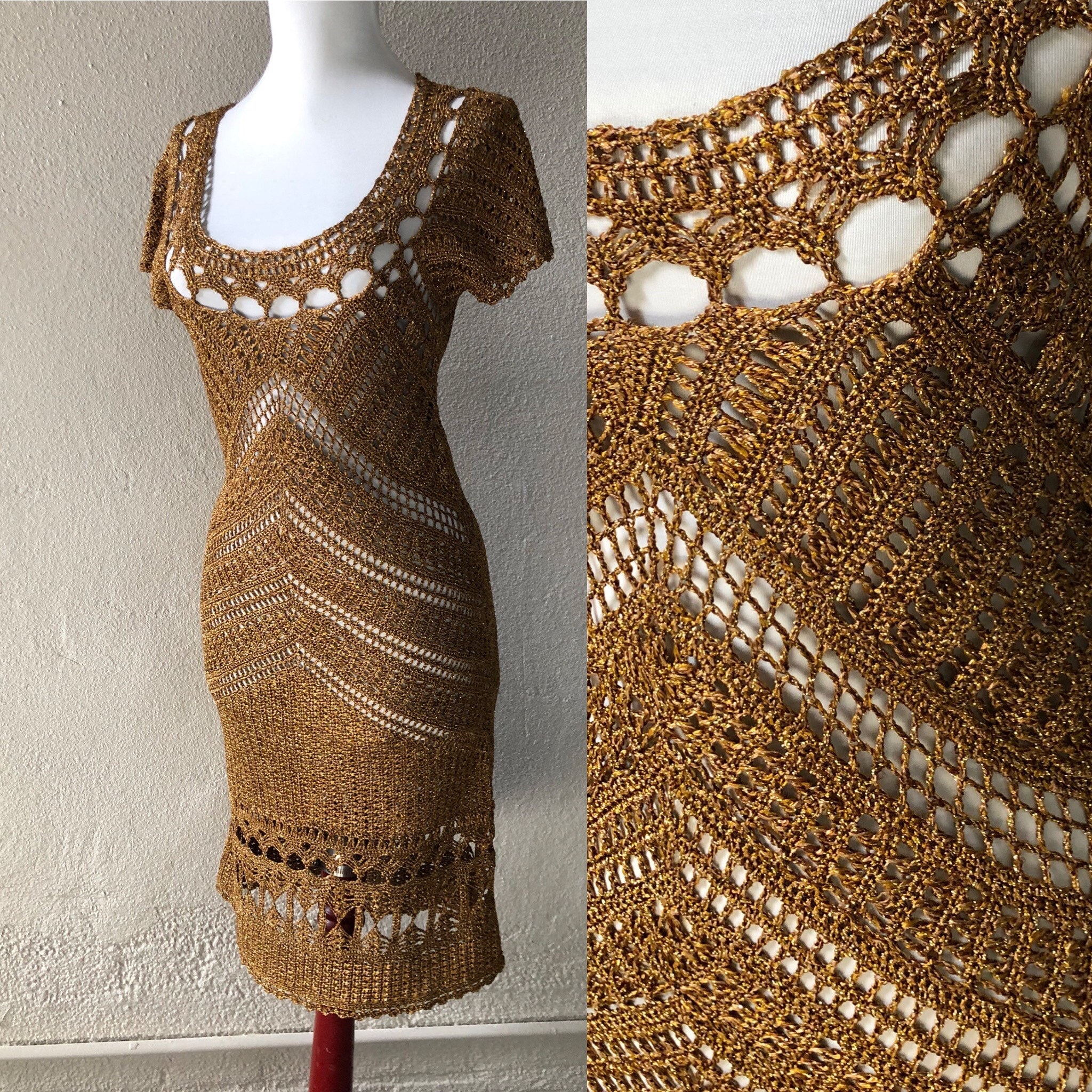 diane von furstenberg crochet dress Diane Von Furstenberg Susana Crochet Dress In Green - 30% Off