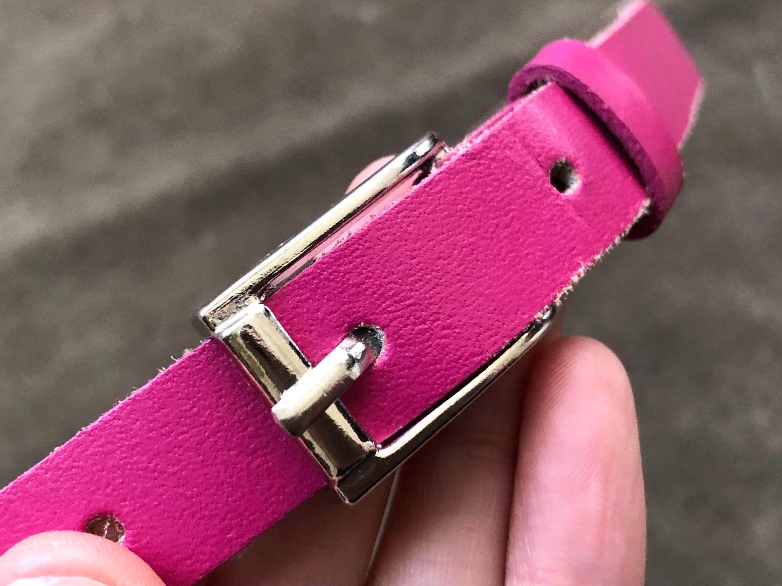 Vintage Suede Pink Tiger Zebra Stripe y2k 90s Women Belt SKinny 80s Glam Leather Unbranded Leather Pink Belts for Women for sale | eBay main image 4