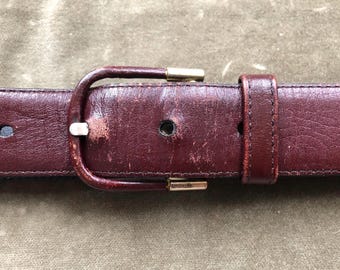 Vintage Yves Saint Laurent Retro Belt Enamel YSL Logo Clamp  display picture 3