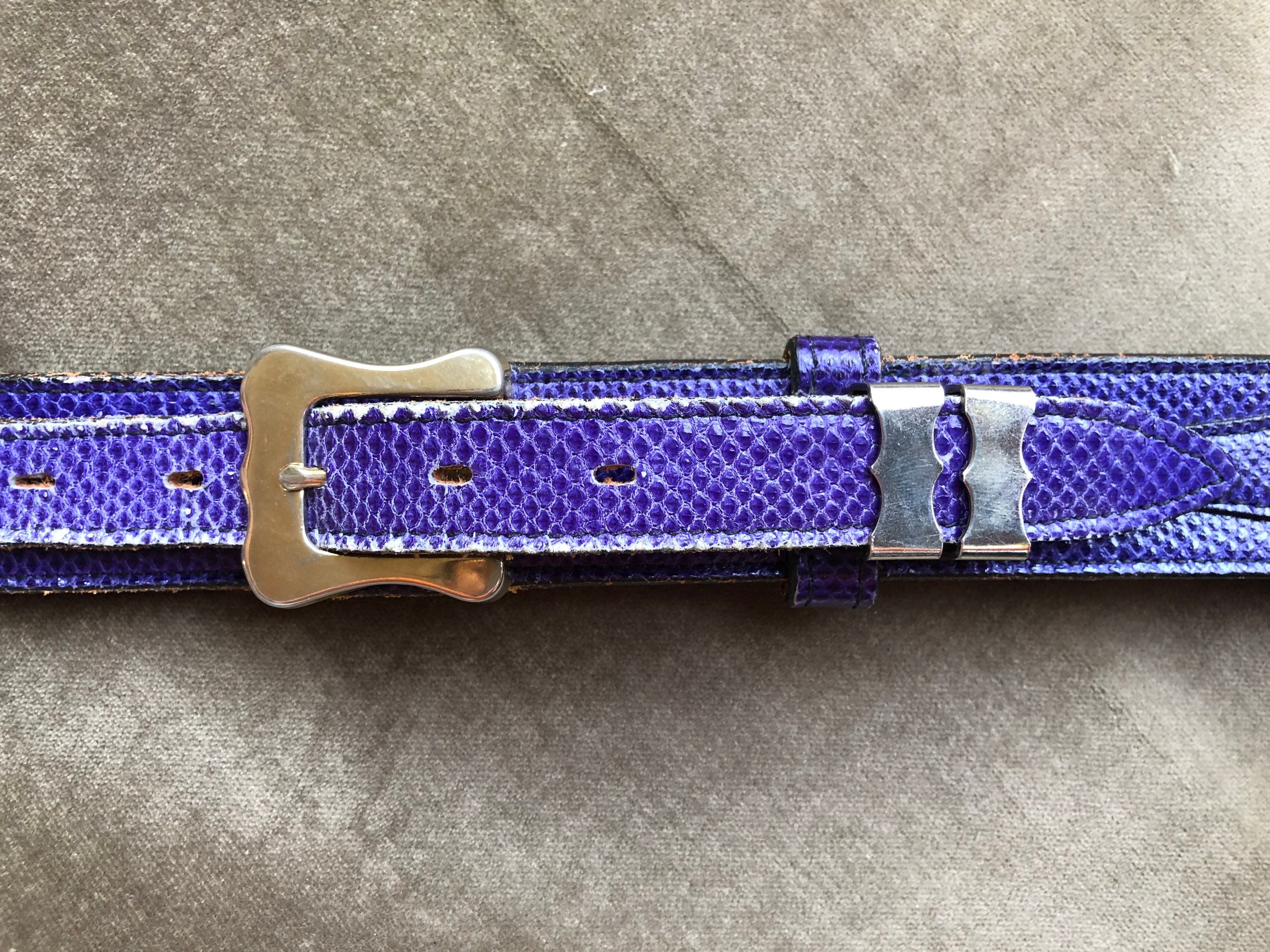 Genuine Snake Skin Leather Western Ranger Retro Belt S M 28  display picture 2