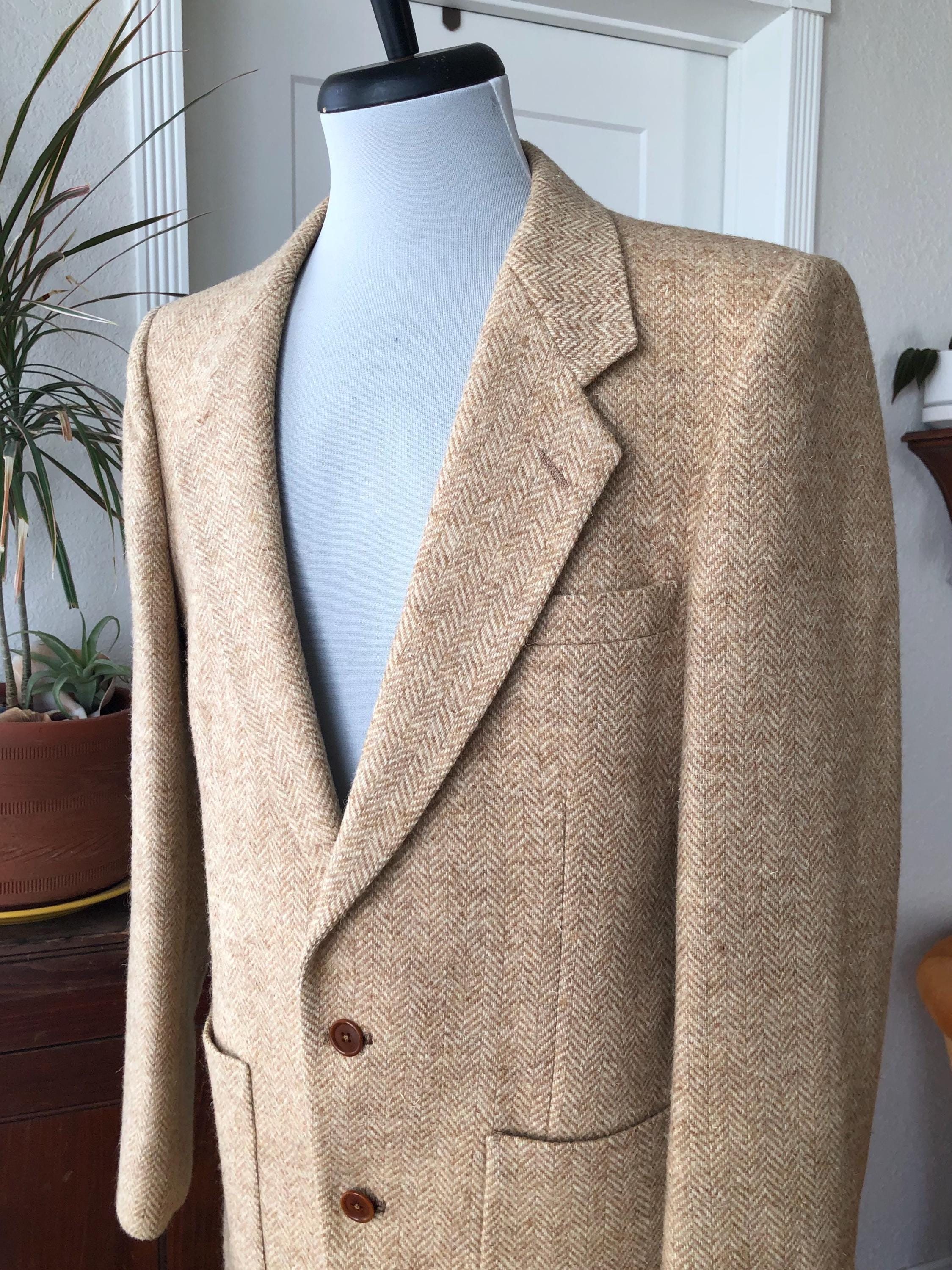 80s Tweed Coat - Etsy