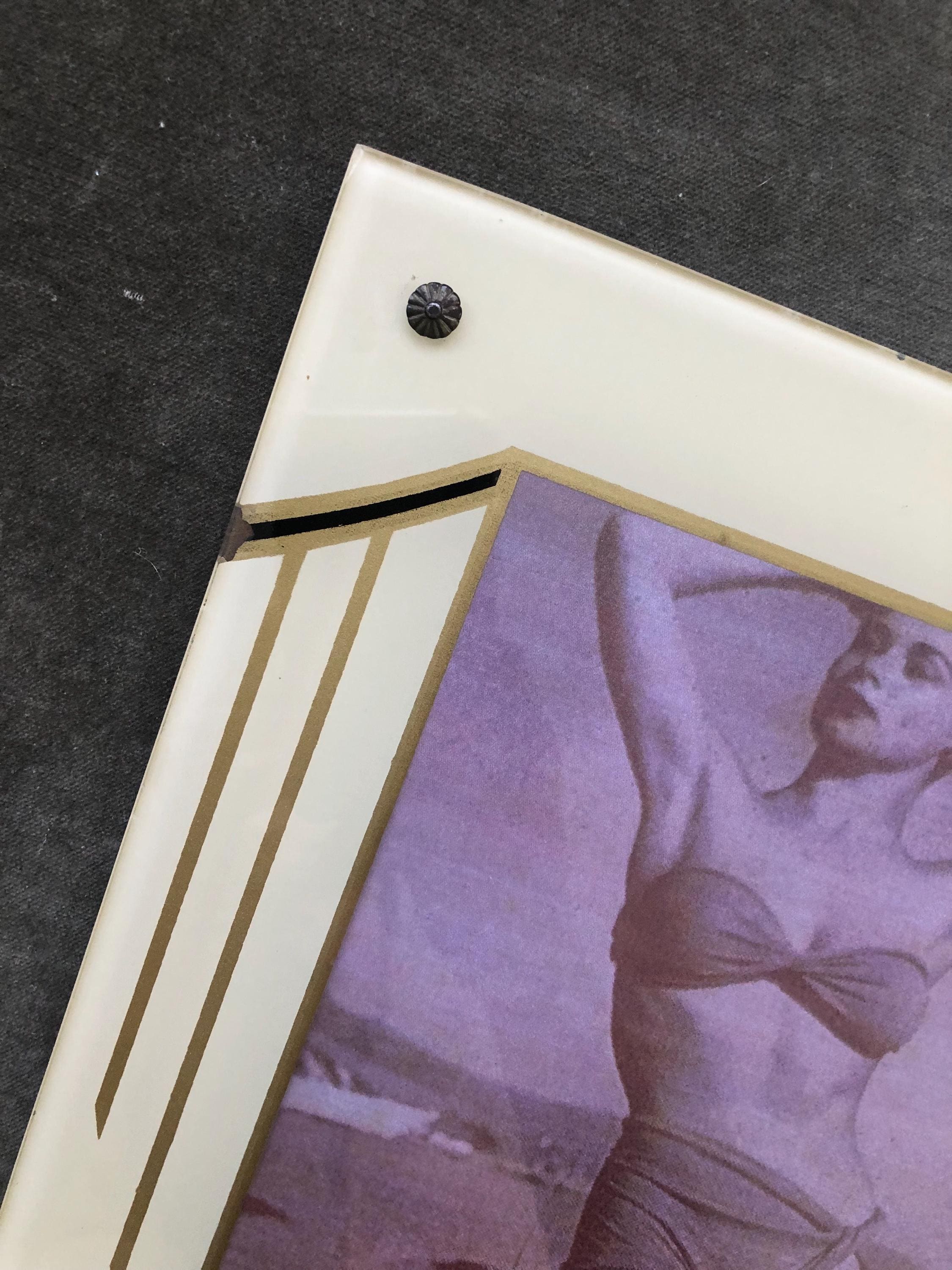 Art Deco Reverse Painted Frame - Etsy
