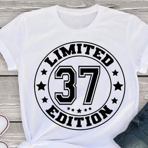 Boy 37th Birthday svg png, Limited Edition 37th Birthday svg png, Retro 37th Birthday svg png, 37th Birthday Gift For Man, Man 37th Birthday
