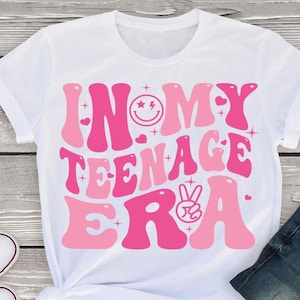 In My Teenage Era svg, png, Girl Boy Teenage Png Svg, Official Teenager Svg, retro Official Teenage Era PNG, Vintage Official Teenage