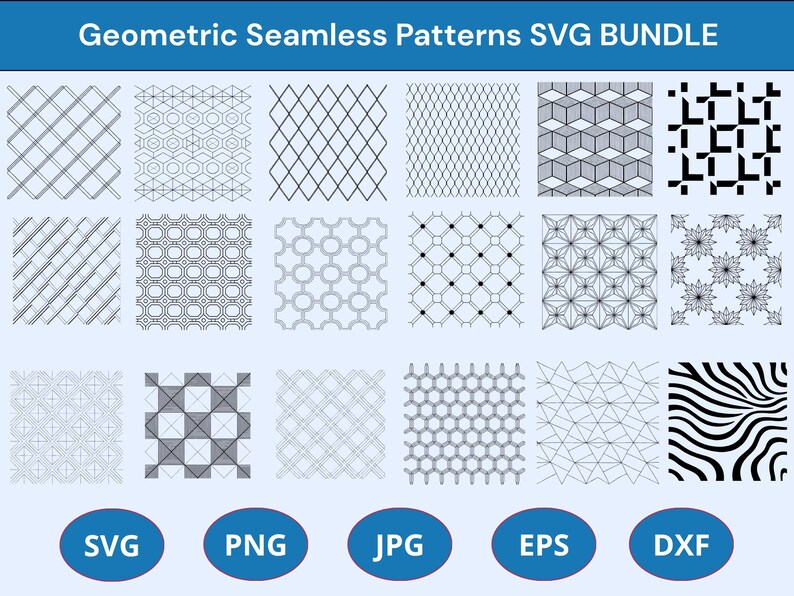 Geometric Pattern SVG Bundle, Laser Cut Panel Designs (digital Download ...