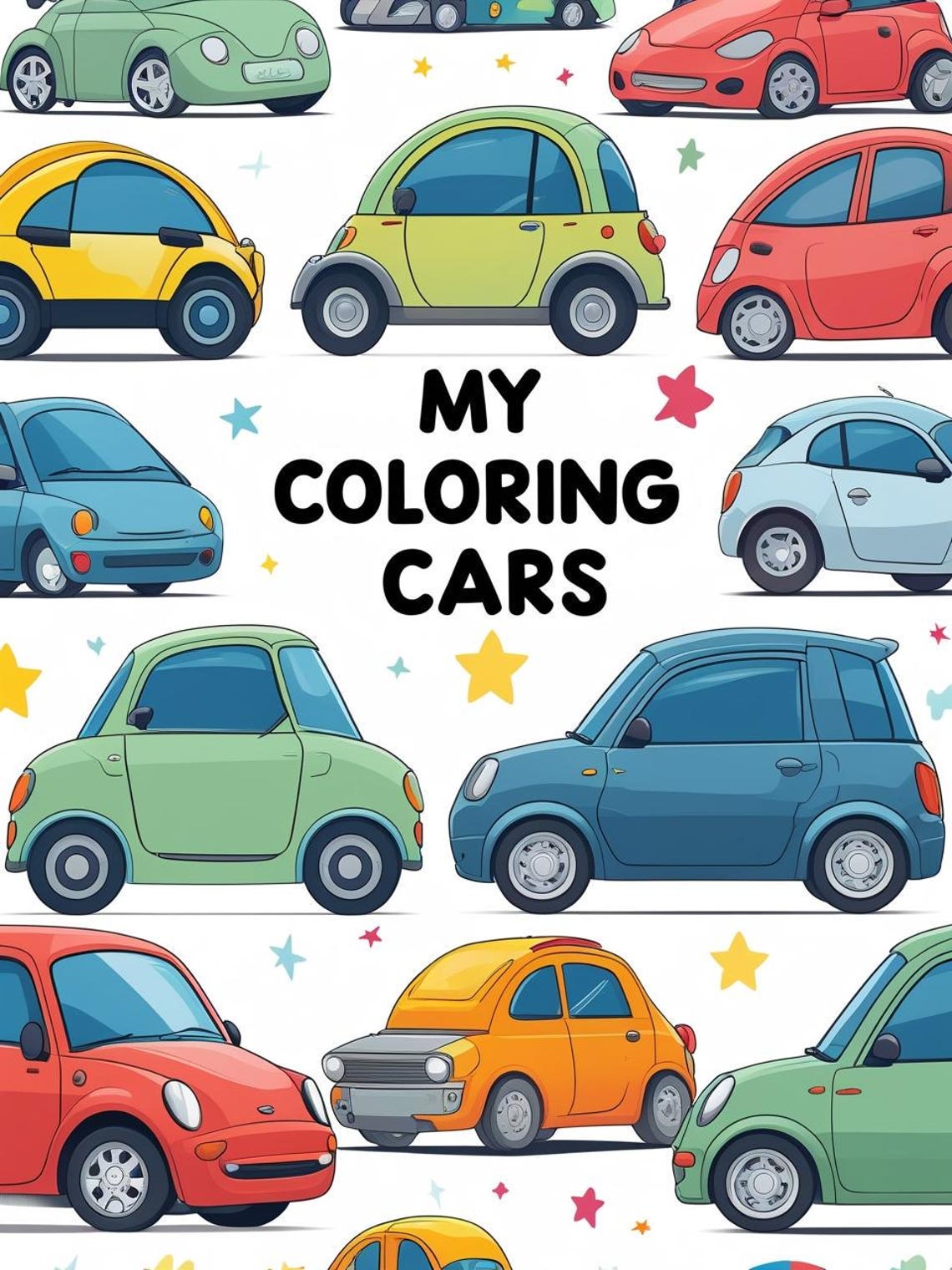 Printable Vehicles Coloring Book for Kids – Cars, Trucks, Trains and ...