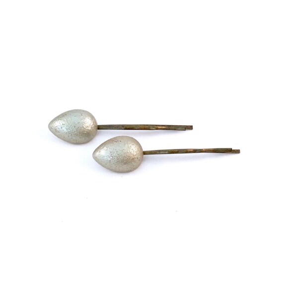 Items similar to Golden Egg Teardrop Hair Pins on Etsy