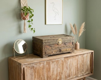 Rustic vintage inspired keepsake Chest