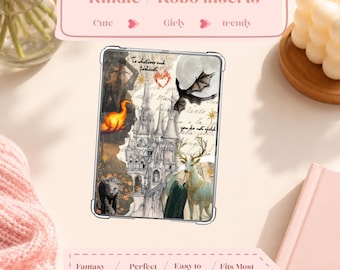 Fantasy Dragon Kindle Insert | Romantasy E-Reader Decor (Physical)