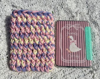 Pastel Dream Crochet Kindle Sleeve | Protective E-reader Cover