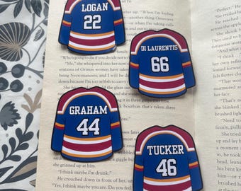 Off-Campus Hockey Stickers | Jersey or Puck | Romance Reader Gift