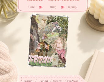 Fairy Garden Kindle and Kobo Inserts| booktok | kindle decorating | clear case insert |