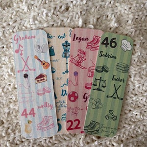 Hockey Romance Couple Bookmarks| off campus inspired | Pastel Booktok Reader Gift Set