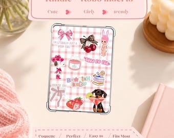 Pink Sticker Kindle Insert