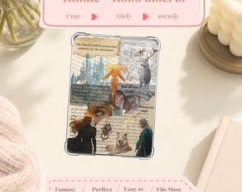 Throne of Glass Kindle Insert | Fantasy Castle, Deer, Warrior Art (Clear Case)