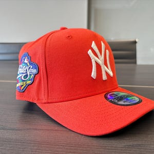 NY Yankees World Series Hat 2008 | New Era 9Forty Adjustable Cap | Beige Baseball Hat