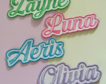 Custom Embroidered Name Patch – Iron On or Sew On
