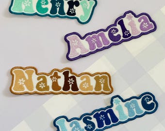 Personalized Embroidered Name Patch – Custom Iron-On or Sew-On