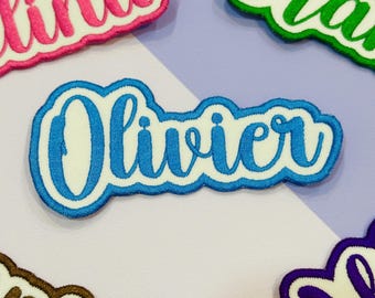 Embroidered Name Tag Patch, Personalized Patch for Work and School