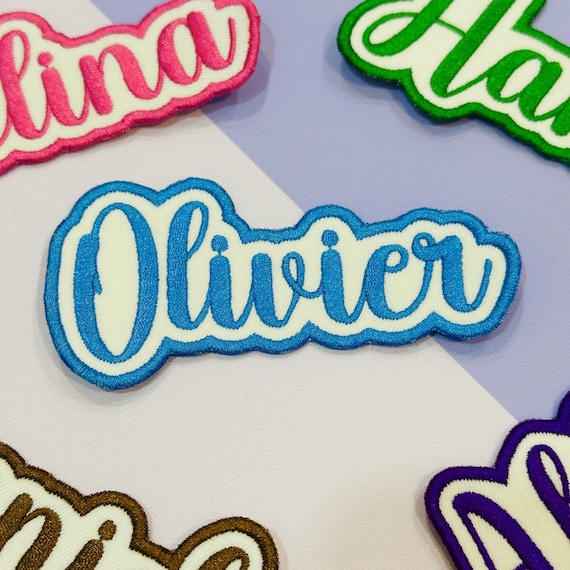 Embroidered Name Tag Patch, Personalized Patch for Work and School