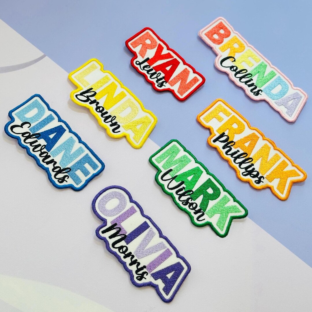 Personalized Embroidered Name Patch, Custom Iron-on or Sew-on - Etsy