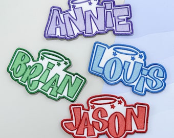 Custom Embroidered Name Patch – Iron On or Sew On