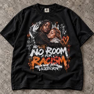 Camiseta "No hay lugar para el racismo" | Camiseta gráfica de unidad antirracista, camiseta de activista por la justicia social