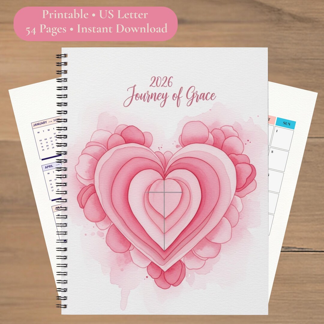2026 Christian Planner Printable | Rose of Mercy, Prayer Journal (PDF ...